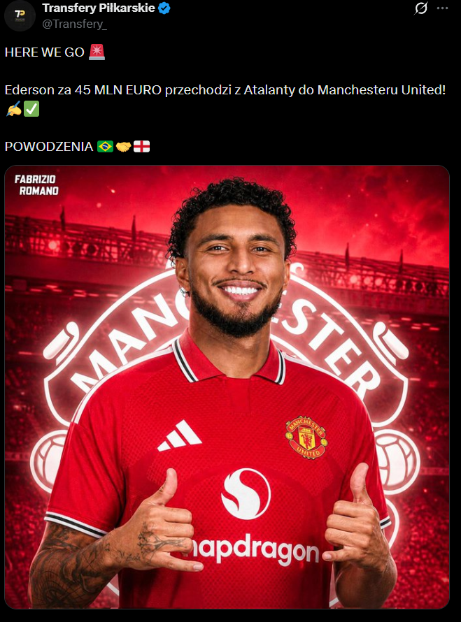 HERE WE GO! Manchester United bierze pomocnika z Serie A za 45 MLN EURO!